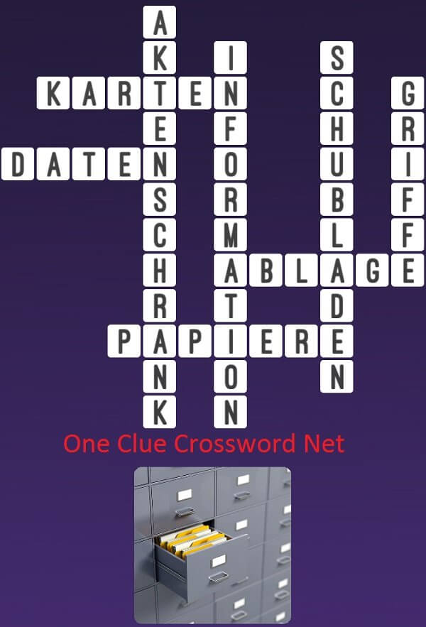 One Clue Crossword Aktenschrank Antworten