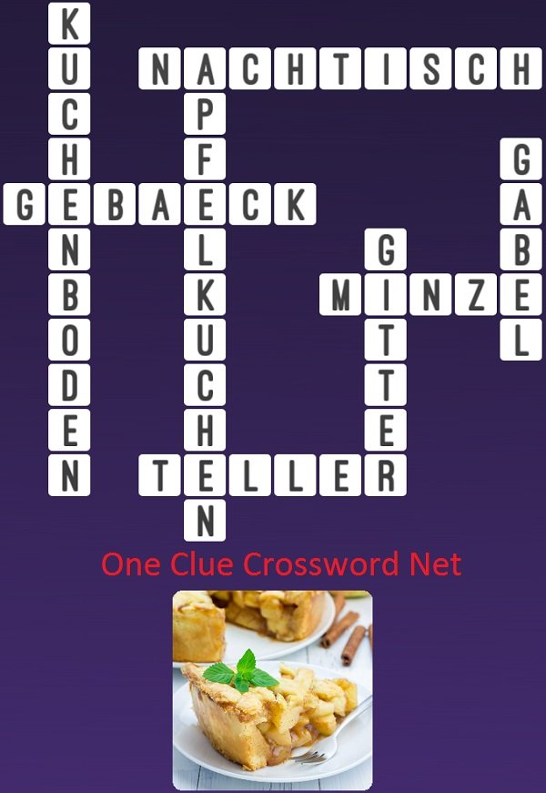 One Clue Crossword Apfelkuchen Antworten