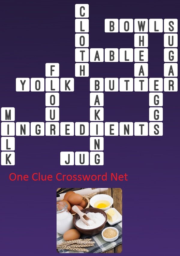 Baking One Clue Crossword