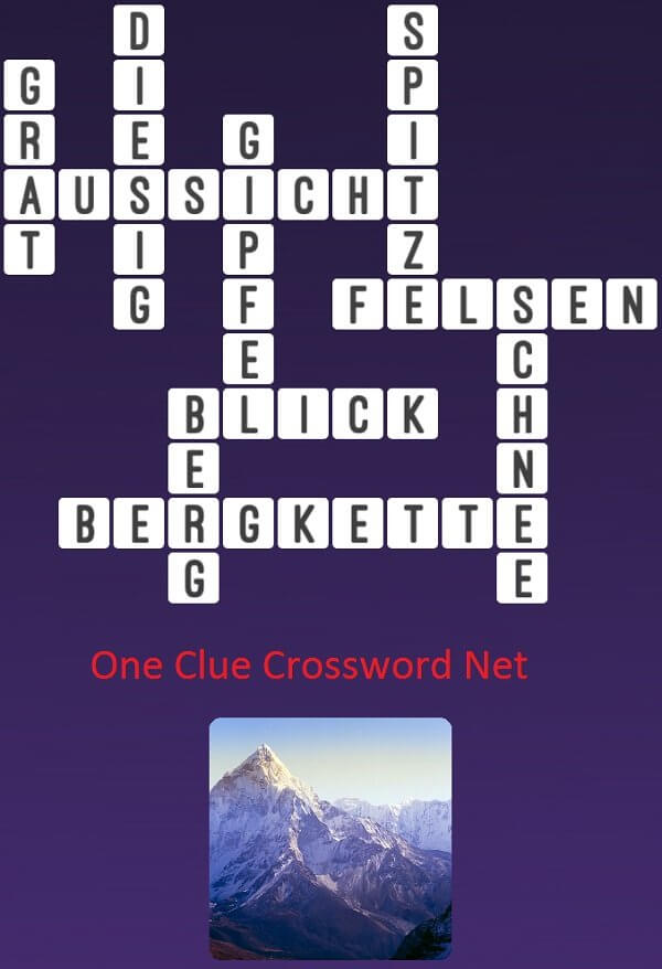 One Clue Crossword Berg Antworten