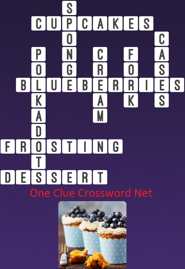 One Clue Crossword Blueberries Cupcake Answer