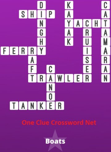 cutter catamaran or canoe crossword clue