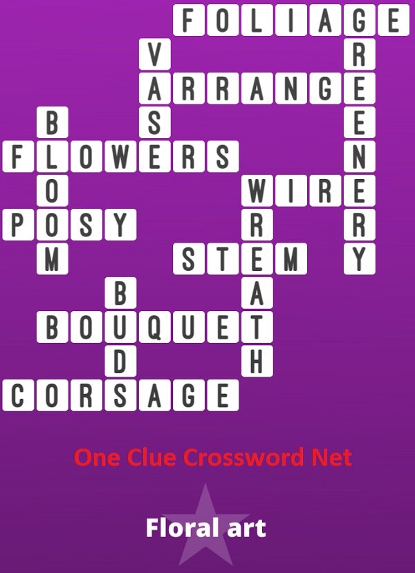 Floral Ornaments Crossword Clue