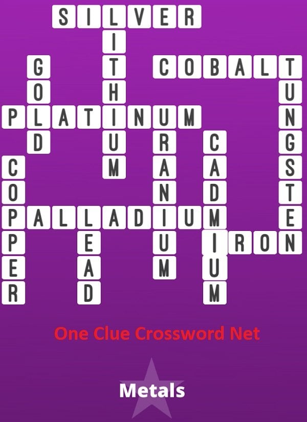 Metals Bonus Puzzle - Get Answers for One Clue Crossword Now