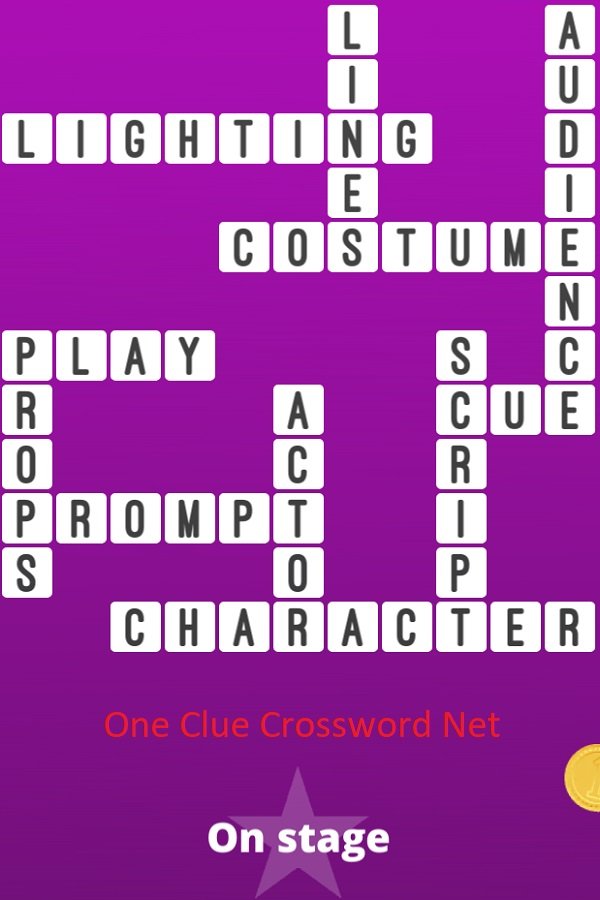 On Stage Get Answers for One Clue Crossword Now