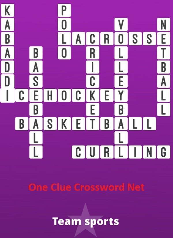 Crossword puzzle sports Printable Crossword