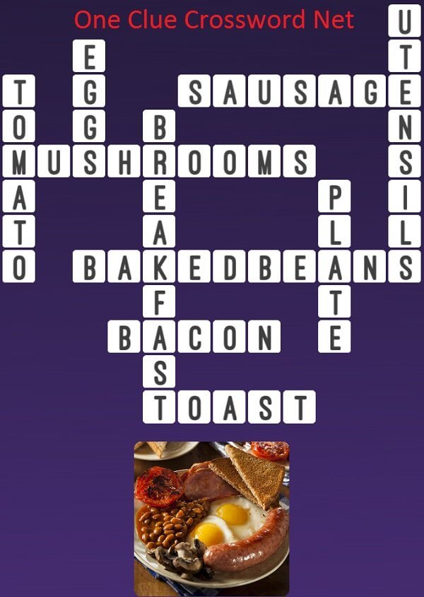 Breakfast Plate One Clue Crossword