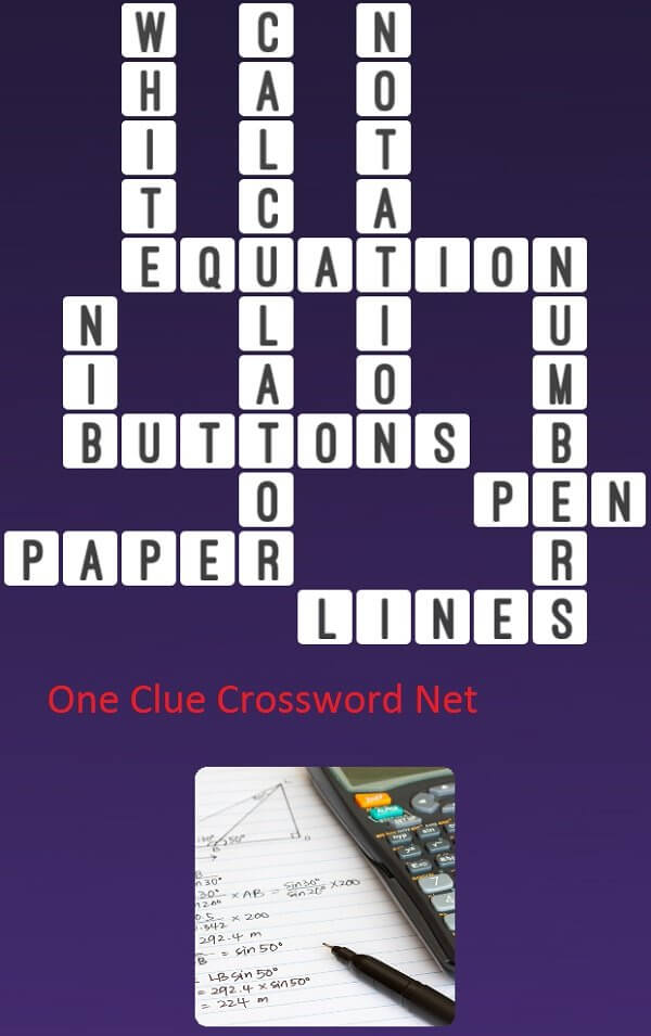 One Clue Crossword Calculator Answer