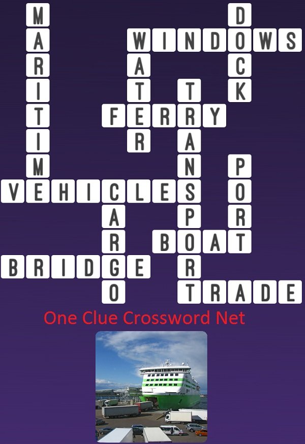 Cargo Boat One Clue Crossword
