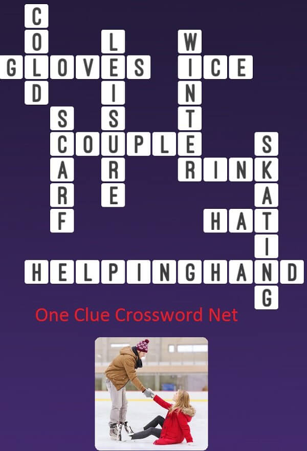 Couple Skating One Clue Crossword