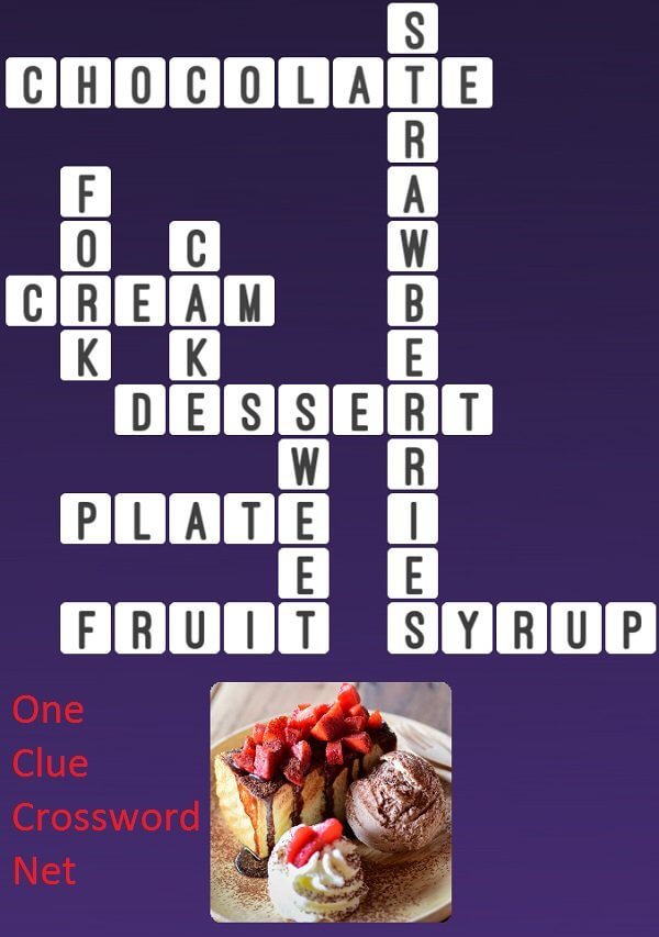 One Clue Crossword Dessert Answer