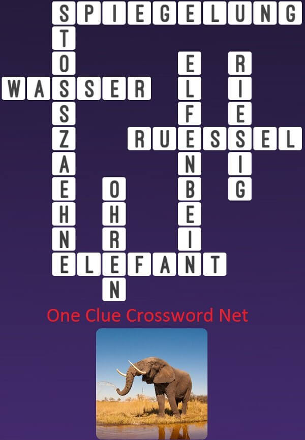 One Clue Crossword Elefant Antworten