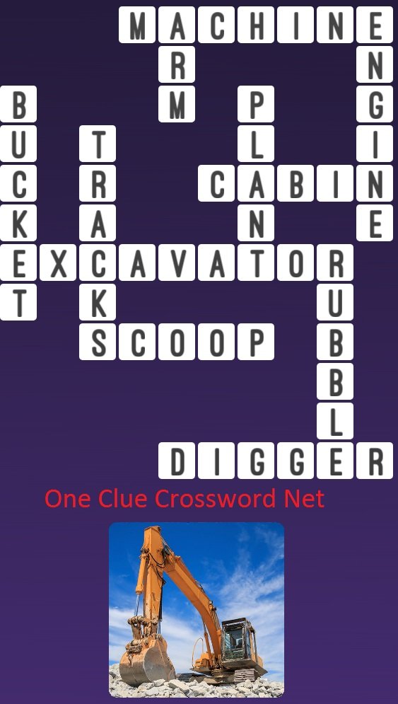 One Clue Crossword Escavator Answer