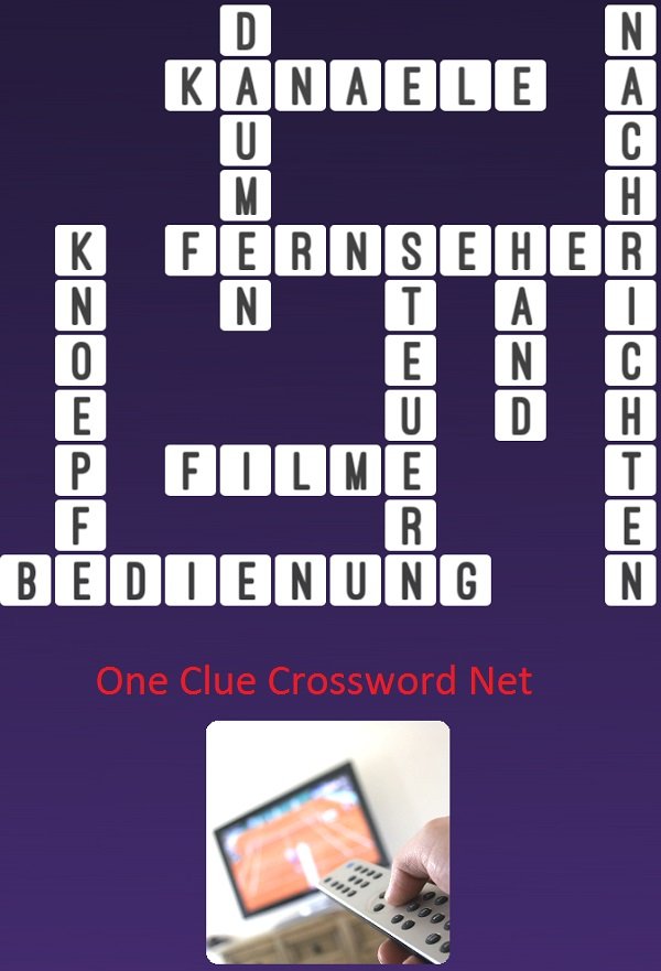 One Clue Crossword Fernseher Antworten