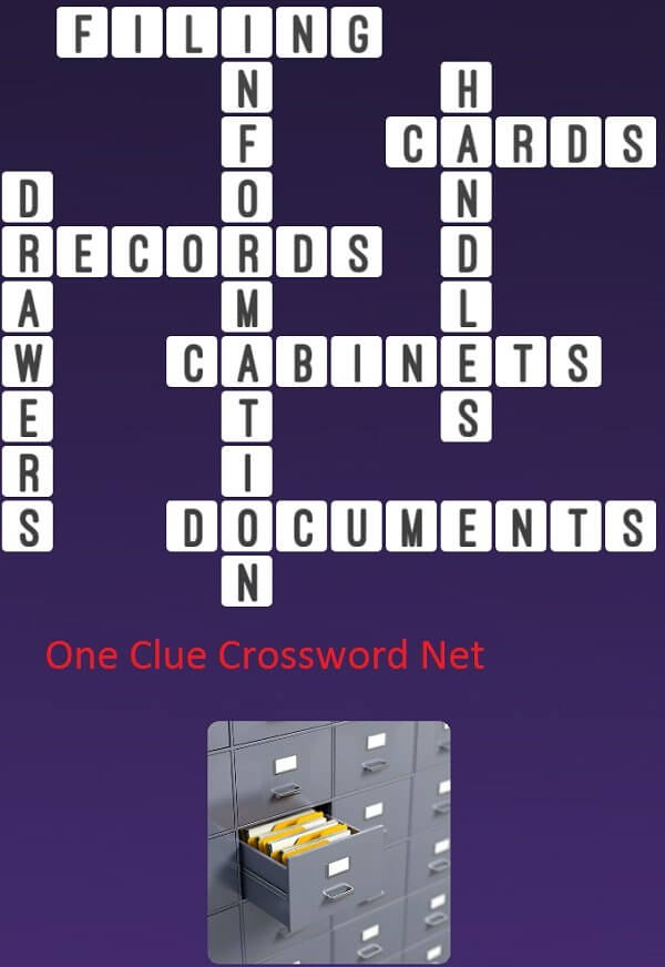 Filing Cabinets One Clue Crossword