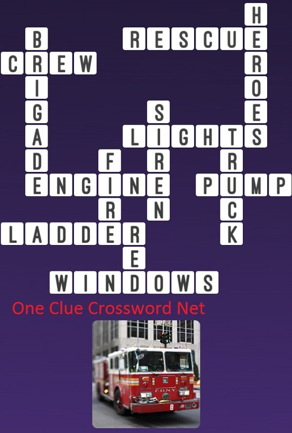 One Clue Crossword Fire Truck Answer