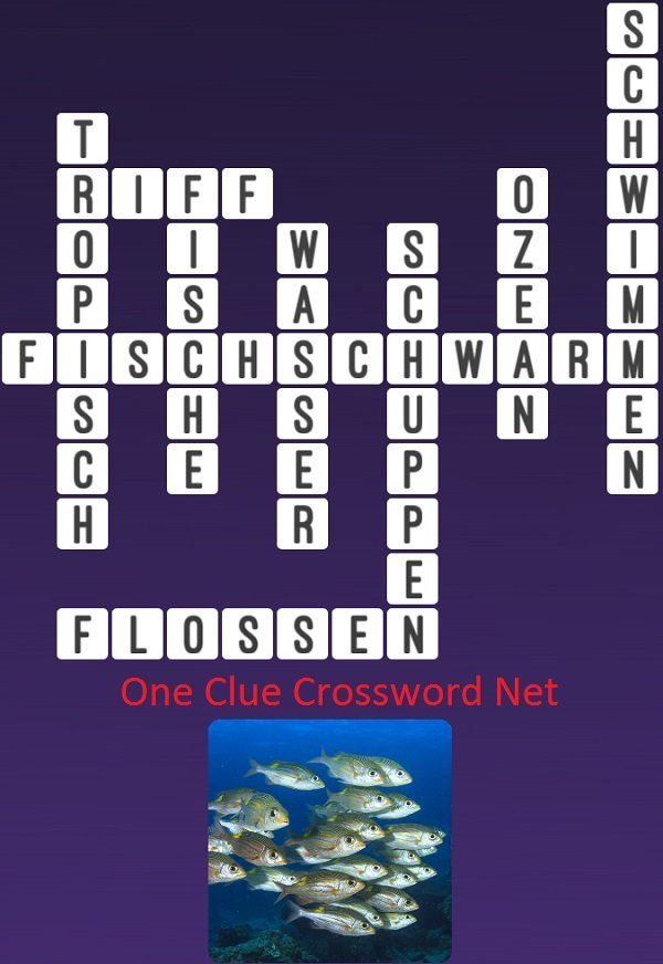 One Clue Crossword Fisch Schwarm Antworten