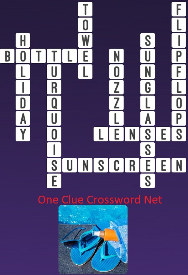 Flip Flops One Clue Crossword