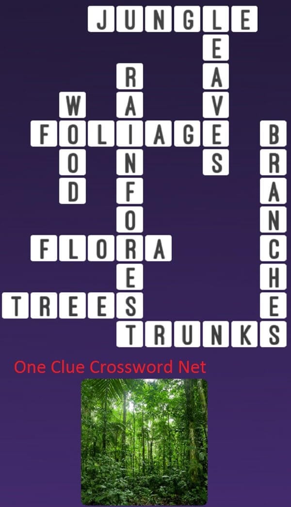 Jungle One Clue Crossword