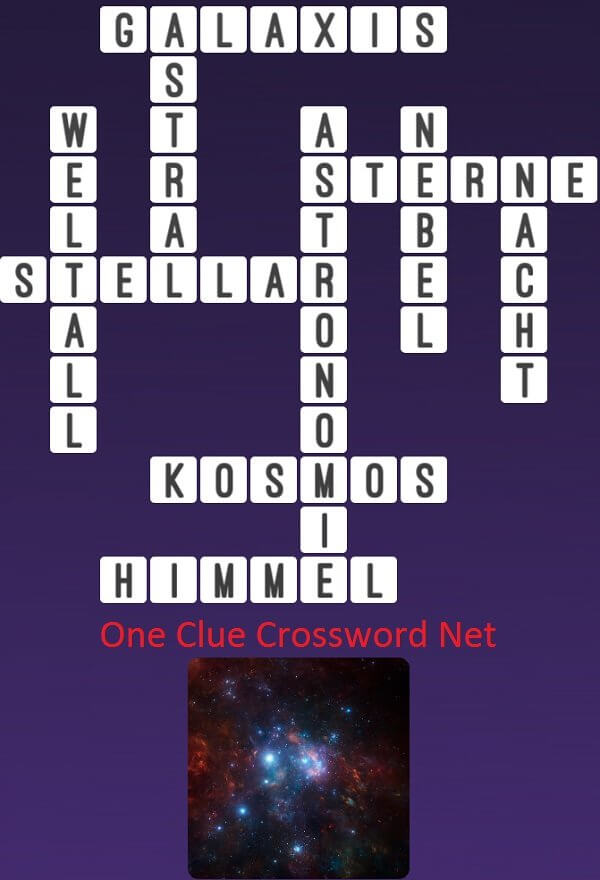 One Clue Crossword Galaxis Antworten