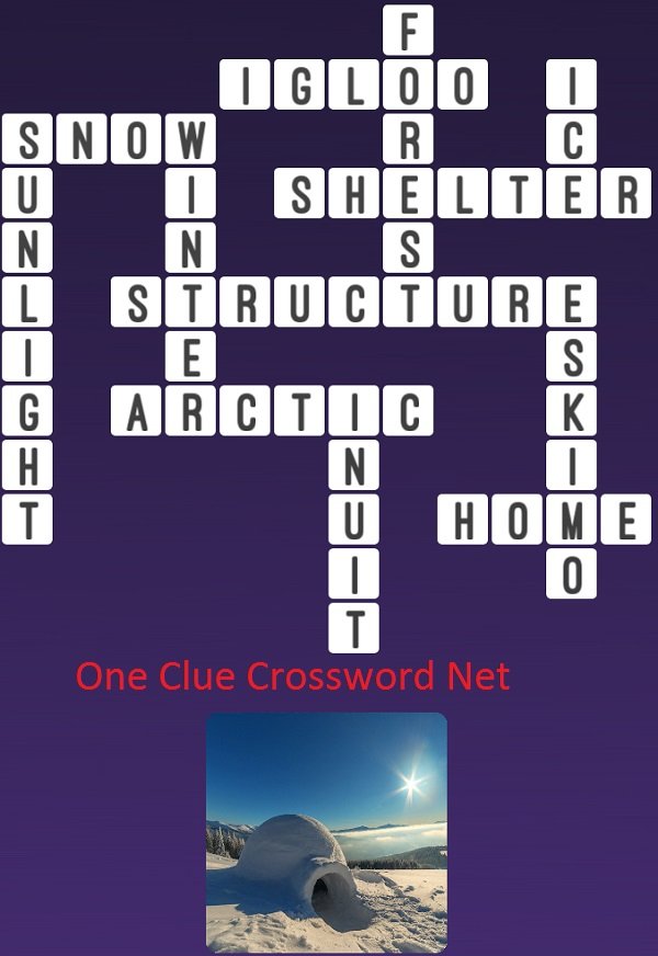 One Clue Crossword Igloo Answer