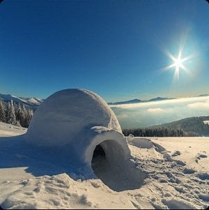 One Clue Crossword Igloo