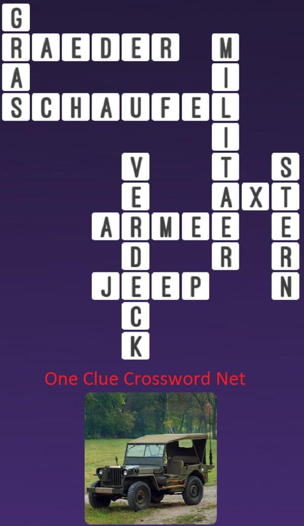 One Clue Crossword Jeep Antworten