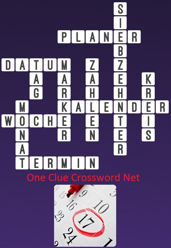 Kalender Get Answers for One Clue Crossword Now