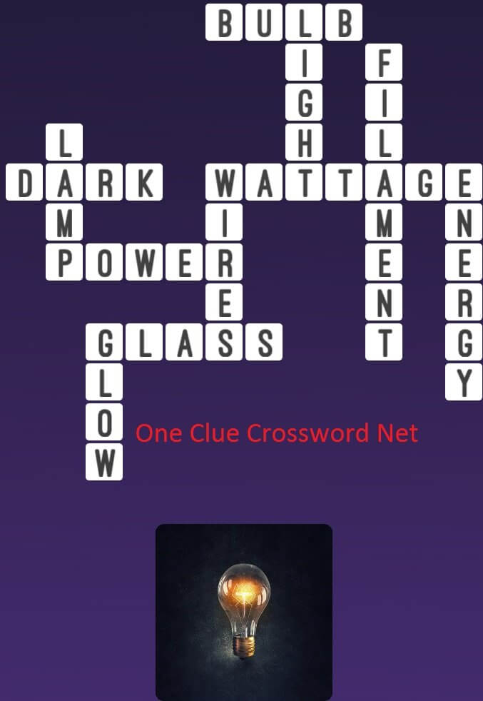 Light Bulb One Clue Crossword