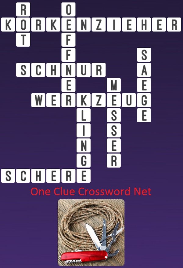 One Clue Crossword Messer Antworten