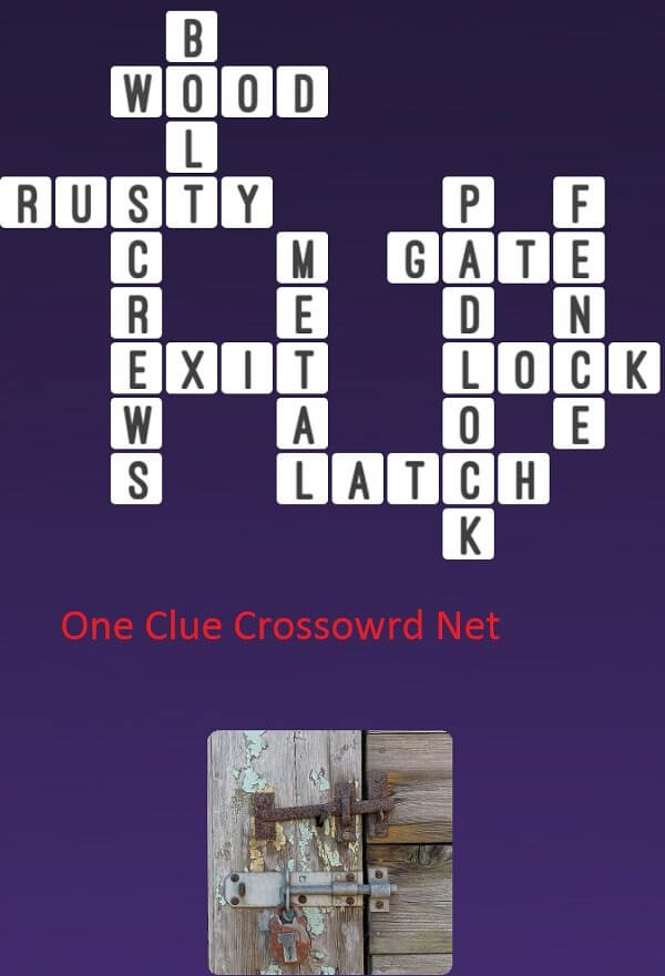 One Clue Crossword Metal Locks Answer