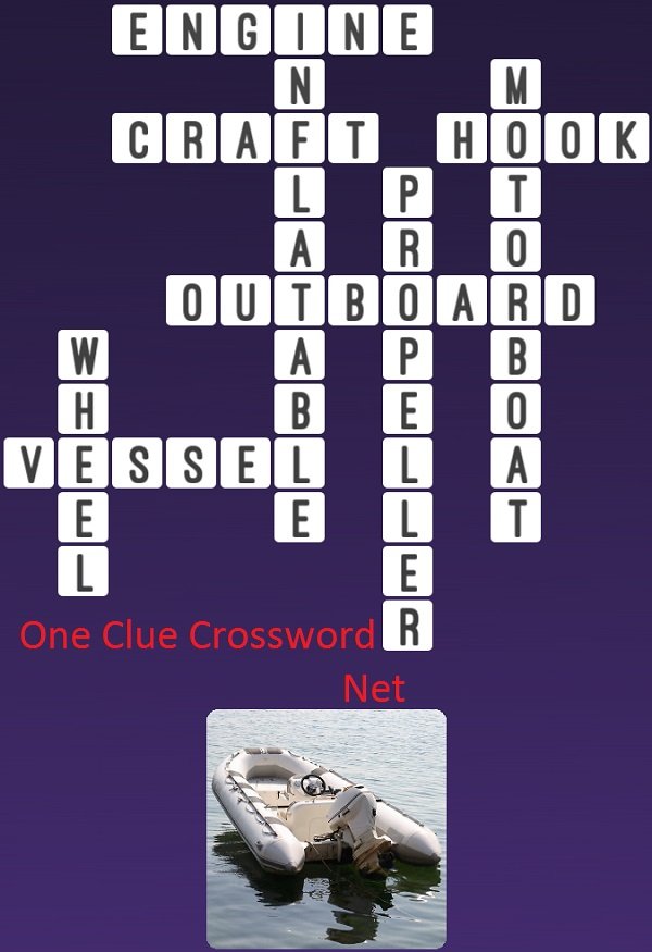motorboat with a cabin crossword clue