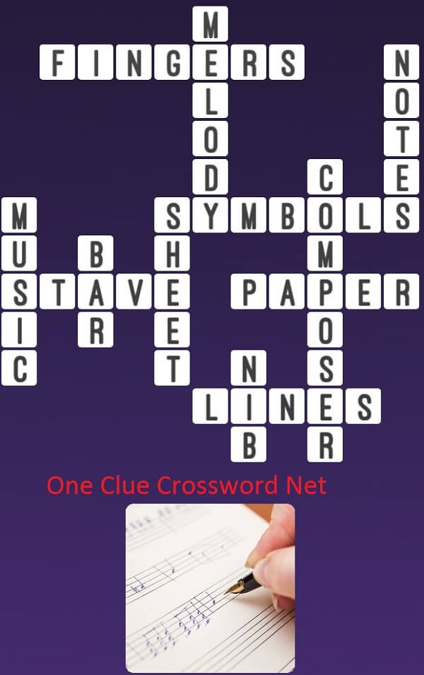 Squiggle On Music Score Crossword Crossword Wordmint
