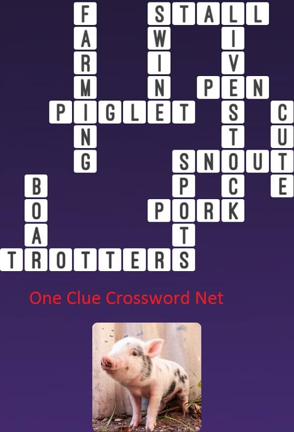 Piglet One Clue Crossword