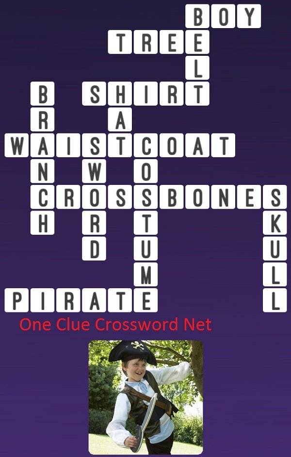 Pirate Boy One Clue Crossword