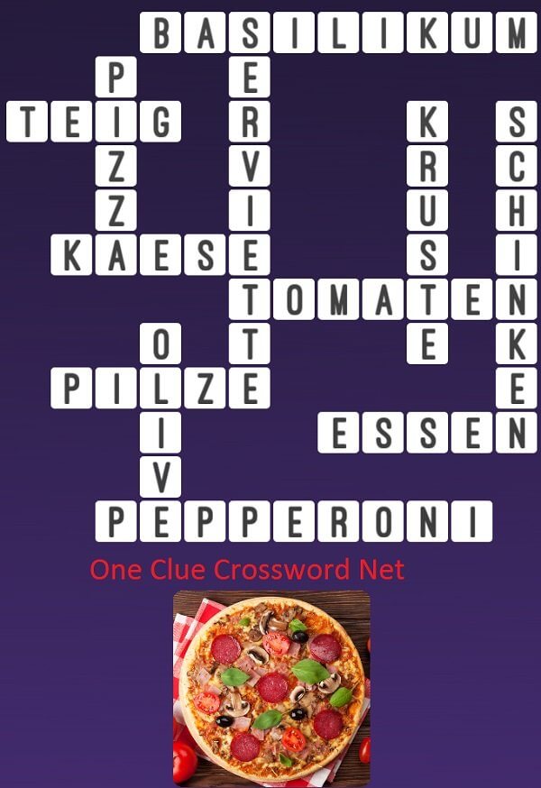 One Clue Crossword Pizza Antworten