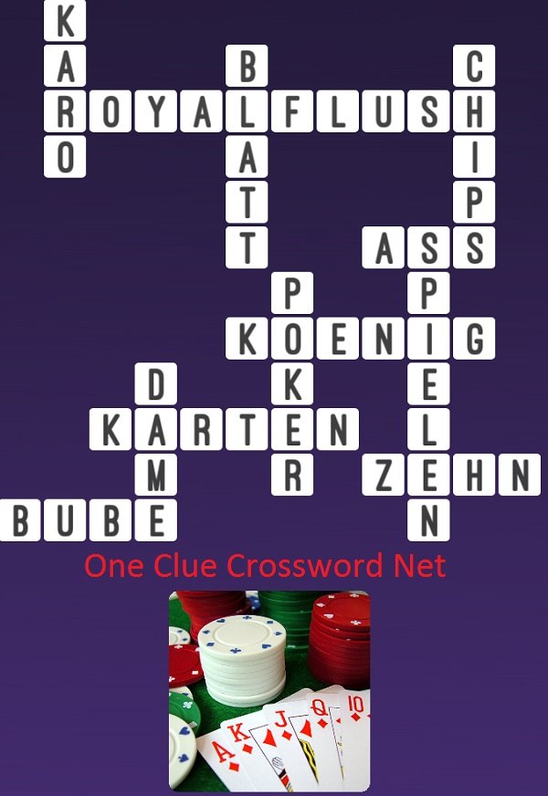 One Clue Crossword Poker Antworten 