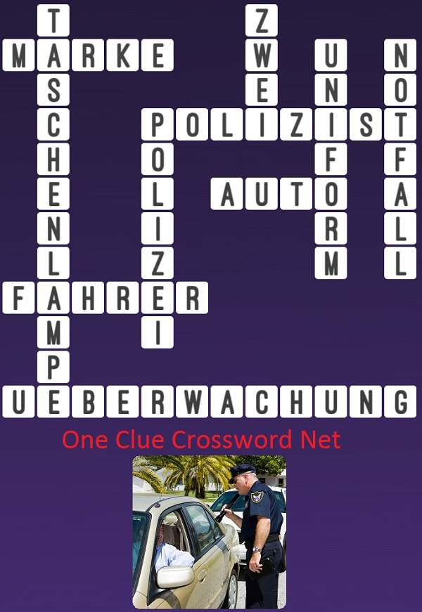 One Clue Crossword Polizei Antworten