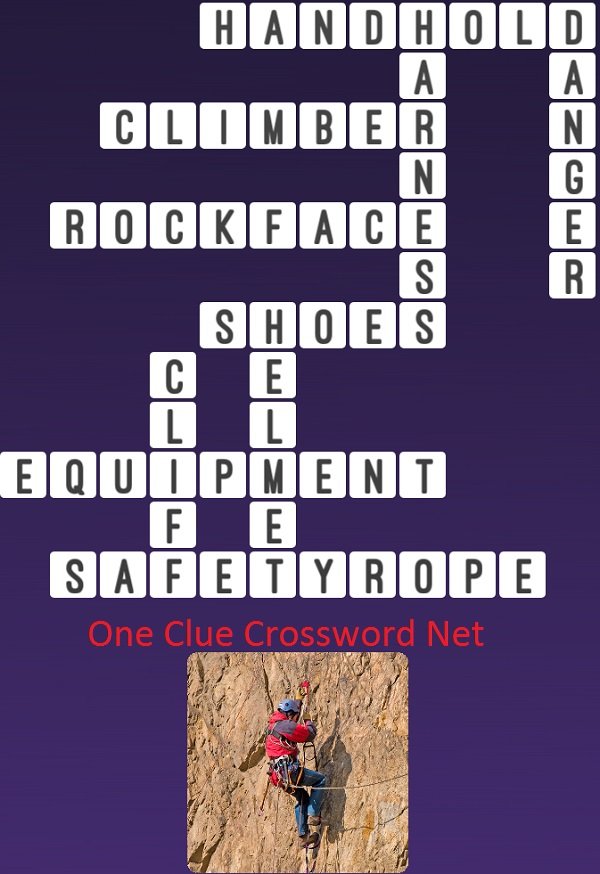 Rockface Climber One Clue Crossword