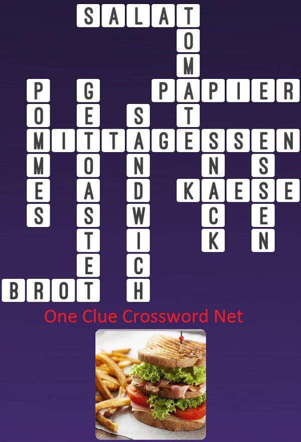 Sandwich Get Answers for One Clue Crossword Now