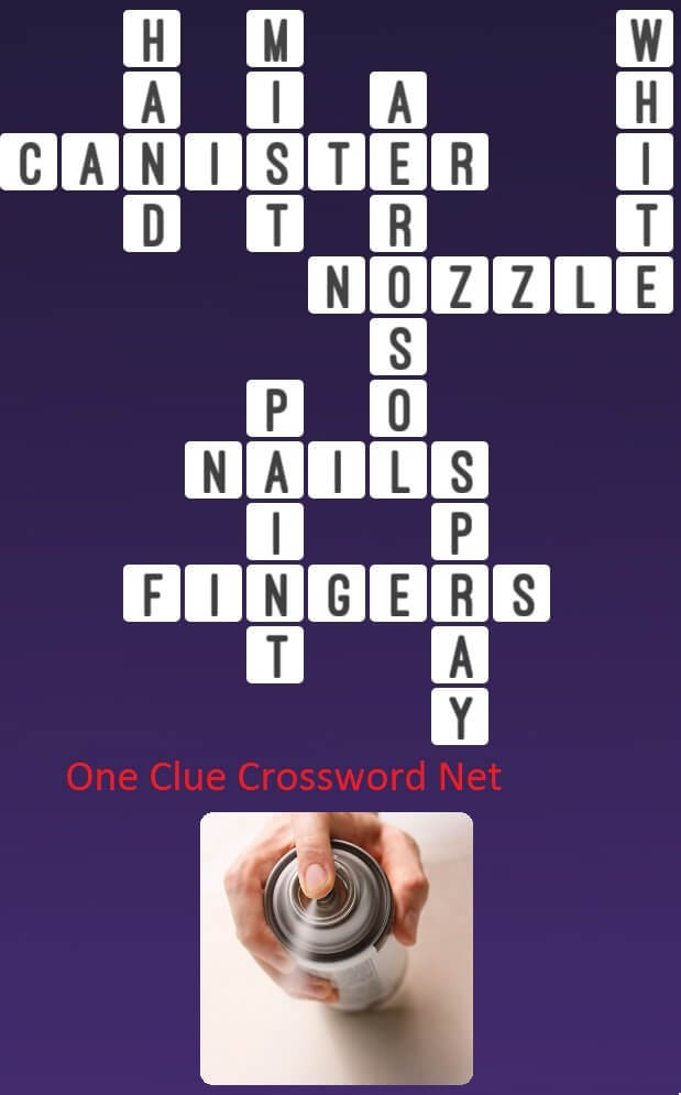 Spray Canister One Clue Crossword
