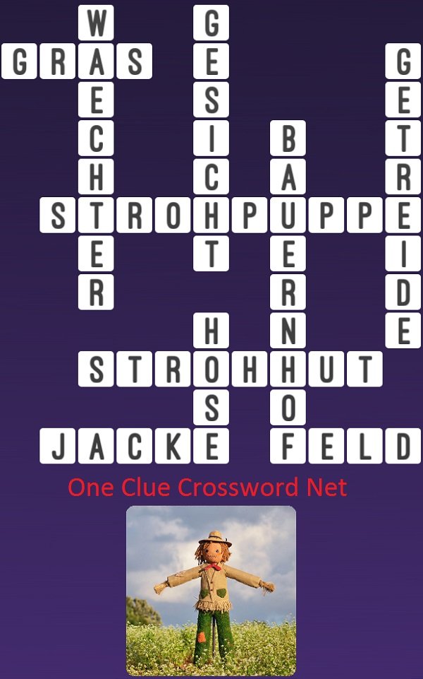 One Clue Crossword Strohpuppe Modell Antworten