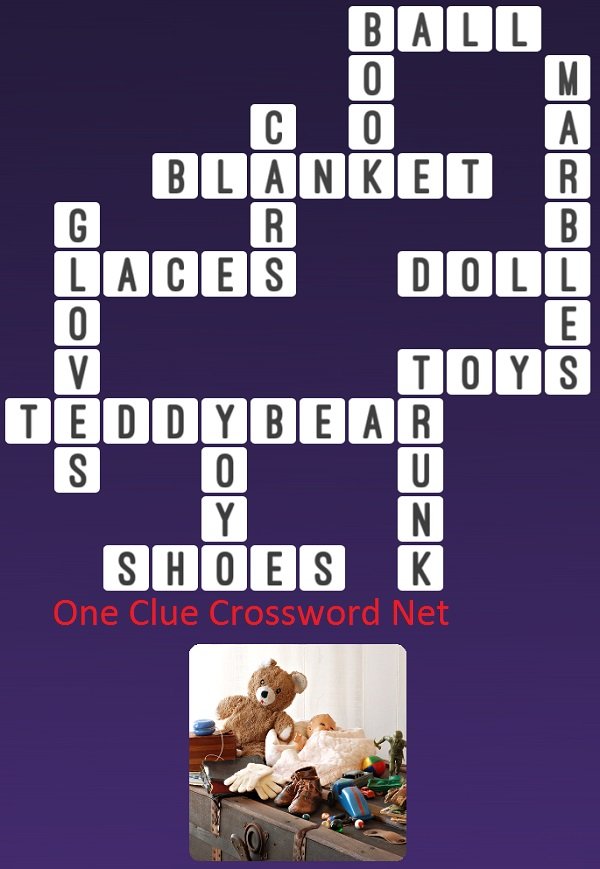 Teddybear One Clue Crossword
