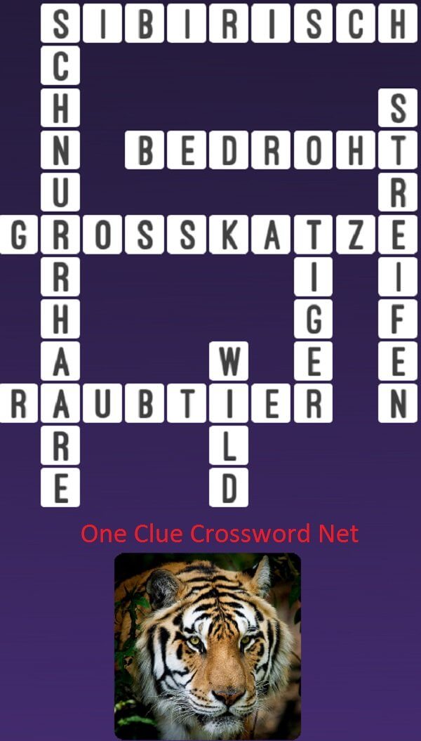One Clue Crossword Tiger Antworten